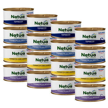 KARMA MOKRA W PUSZCE DLA KOTA NATURALNA NATUA MIX SMAKÓW 16x85g