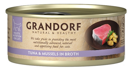 GRANDORF FILET Z TUŃCZYKA Z MAŁŻAMI KARMA KOTA ALERGIE POKARMOWE 70g