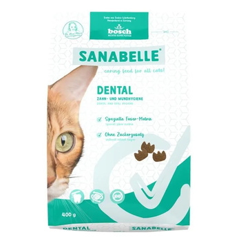 BOSCH SANABELLE DENTAL KOMPLETNA SUCHA KARMA DLA KOTA NA ZĘBY 400g