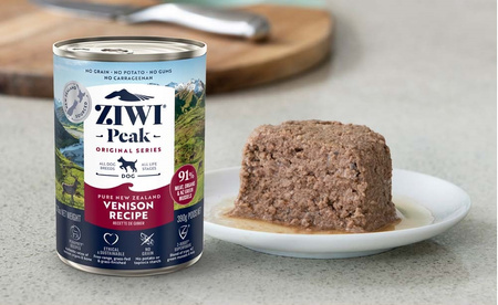 ZIWI PEAK DOG VENISON DZICZYZNA MOKRA KARMA DLA PSÓW 390g