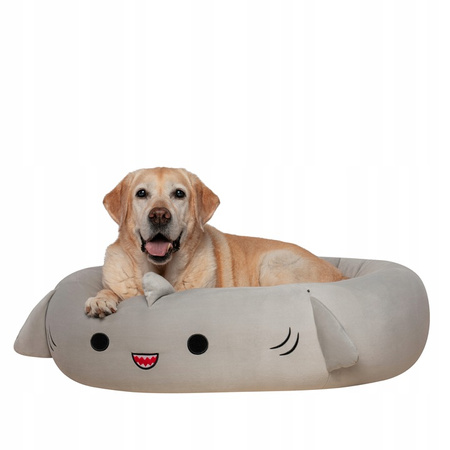 SQUISHMALLOWS SUPER MIĘKKIE LEGOWISKO DLA PSÓW I KOTÓW, REKIN GORDON S 50cm
