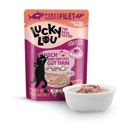 LUCKY LOU EXTRAFOOD KARMA DLA KOTA PRZYSMAK POLEWA MIX SMAKÓW W BULIONIE 12x70g