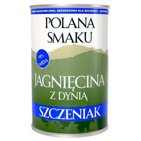 POLANA SMAKU KARMA DLA SZCZENIĄT MOKRA JAGNIĘCINA Z DYNIĄ 10x400g
