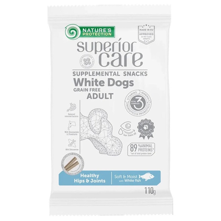 NATURE'S PROTECTION SNACKS DOGS PRZYSMAK DLA PSA Z BIAŁYCH RYB 110g