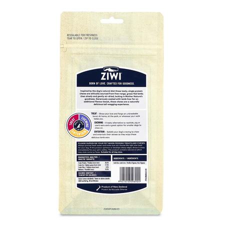 ZIWI PEAK LAMB EARS USZY JAGNIĘCE Z WĄTRÓBKĄ PRZYSMAK GRYZAK DLA PSA 60g