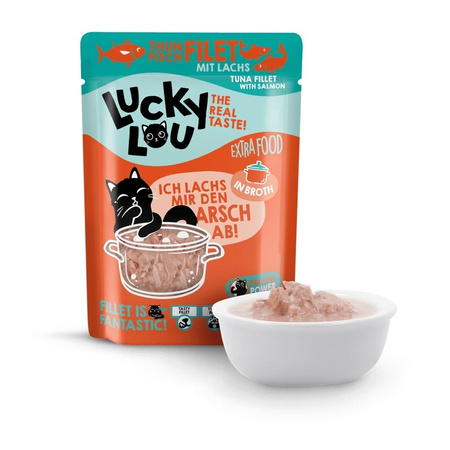 LUCKY LOU EXTRAFOOD KARMA DLA KOTA PRZYSMAK POLEWA MIX SMAKÓW W BULIONIE 12x70g