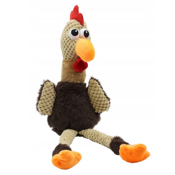 UNIQ PETS PISZCZĄCY KOGUT ZABAWKA DLA PSA PSÓW PLUSZAK Z PISZCZAŁKĄ 46x15x13cm