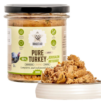 DOGSTAR MOKRA KARMA DLA PSA PURE TURKEY PEŁNOPORCJOWA INDYK 300g