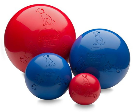 BOOMER BALL XL 25cm NIEBIESKA NIEZNISZCZALNA PIŁKA ZABAWKA DLA PSA