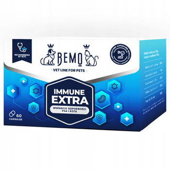 BEMO IMMUNE EXTRA NA ODPORNOŚĆ DLA PSA I KOTA 60tabletek