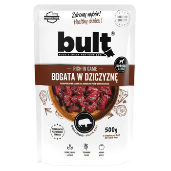 BULT MOKRA KARMA W SASZETCE DLA PSA BOGATA W DZICZYZNĘ 500g