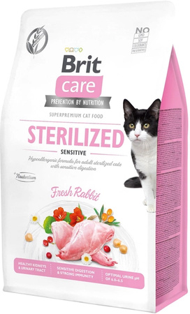 BRIT CARE CAT GRAIN-FREE STERILIZED SENSITIVE KRÓLIK 400g