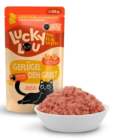 LUCKY LOU LIFESTAGE MOKRA KARMA DLA KOTA POKARM KOTÓW DRÓB 8x125g
