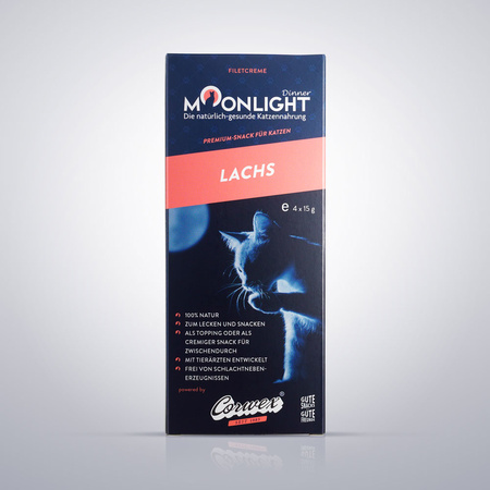 MOONLIGHT DINNER CREME SOS POLEWA PRZYSMAK DLA KOTA ŁOSOŚ 4x15g
