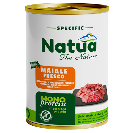 KARMA MOKRA DLA PSA MONOPROTEINOWA NATURALNA NATUA PASZTET MIX SMAKÓW 12x400g