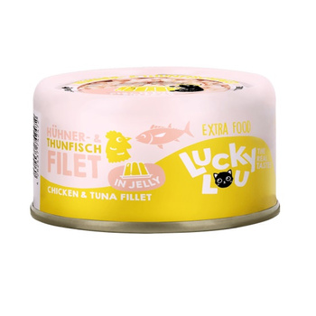 LUCKY LOU EXTRAFOOD KARMA DLA KOTA PRZYSMAK TUŃCZYK KURCZAK W GALARETCE 70g