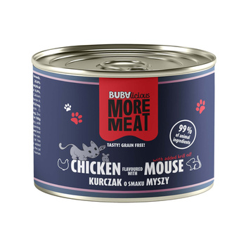 BUBA MORE MEAT KARMA MOKRA DLA KOTA KURCZAK KANGUR 185g