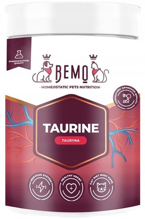 BEMO TAURYNA WSPARCIE PRACY SERCA I UKŁADU NERWOWEGO DLA PSA I KOTA 80g