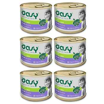 OASY ADULT SMALL MINI MOKRA KARMA DLA PSÓW MAŁE RASY KACZKA 6x200g