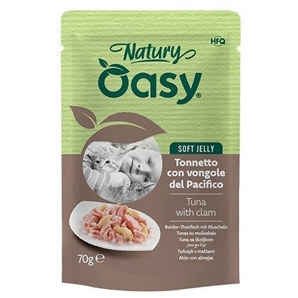 MOKRA KARMA DLA KOTA OASY NATURY SOFT JELLY MIX SMAKÓW Z TUŃCZYKIEM 7x70g