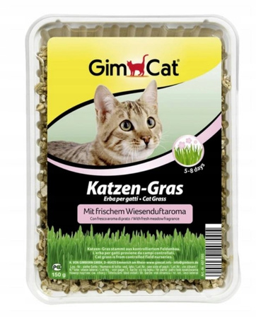 GIMCAT GRASSBITS ODKŁACZAJĄCE PRZYSMAKI KULECZKI Z TRAWĄ DLA KOTA 425g