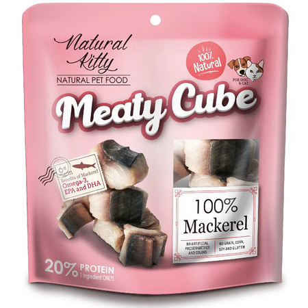 PETTRIC NATURAL KITTY MEATYCUBE PRZYSMAK DLA KOTA I PSA MAKRELA 60g