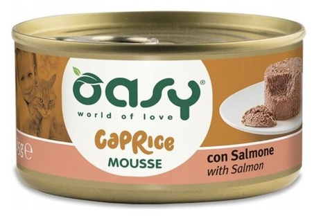 OASY KOT MOUSSE ŁOSOŚ PUSZKA 85g