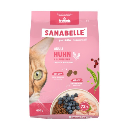  SANABELLE ADULT HUHN KOMPLETNA SUCHA KARMA DLA KOTA KURCZAK 6x400g