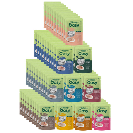 MOKRA KARMA DLA KOTA OASY NATURY SOFT JELLY MIX SMAKÓW 96x70g