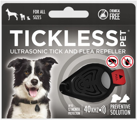 TICKLESS PET BLACK ULTRADŹWIĘKOWA OCHRONA NA KLESZCZE I PCHŁY DLA PSÓW