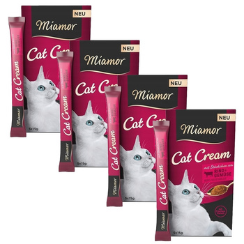 MIAMOR CAT CREAM PASTA PRZYSMAK DLA KOTA WOŁOWINA Z WARZYWAMI 20x15g