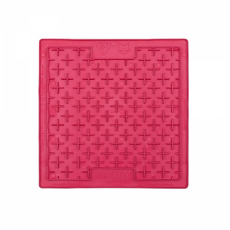 ROGY PASTA ORZECHOWA KOKOS + TACKA DO LIZANIA DLA PSA KOTA ANTYSTRESOWA CLASSIC BUDDY LICKIMAT RÓŻOWA 20x20cm