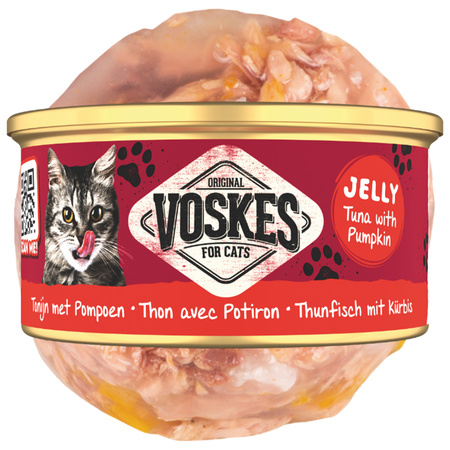 MOKRA KARMA DLA KOTA VOSKES TUNA WITH PUMPKIN TUŃCZYK DYNIA 85g