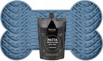 ROGY PASTA ORZECHOWA NASIONA PRZYSMAK PSA 300G + FLAMINGO TACA MATA PSA ANTYSTRESOWA DO LIZANIA M