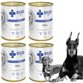 ENZO VET RENAL MOKRA KARMA DLA PSÓW Z ZABURZENIAMI PRACY NEREK 4x400g