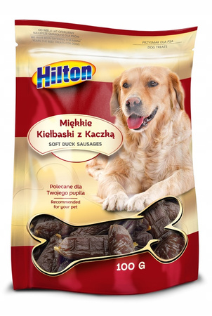 HILTON PRZYSMAK DLA PSA SMAKOŁYK MIĘKKIE KIEŁBASKI KACZKA WOŁOWINA KURCZAK 3x100g