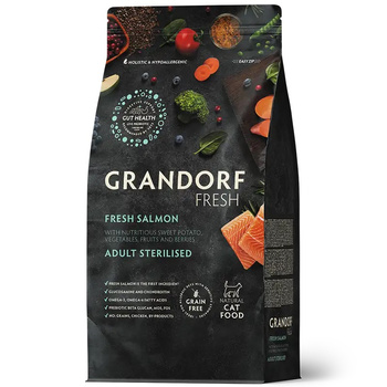 GRANDORF FRESH STERILIZED SALMON ŁOSOŚ KARMA DLA KOTA 2kg