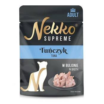 NEKKO SUPREME MOKRA KARMA DLA KOTA TUŃCZYK W BULIONIE 70g