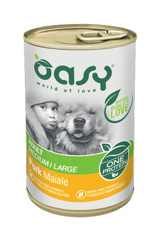 OASY PIES ONE PROTEIN ADULT WIEPRZOWINA PUSZKA 400g
