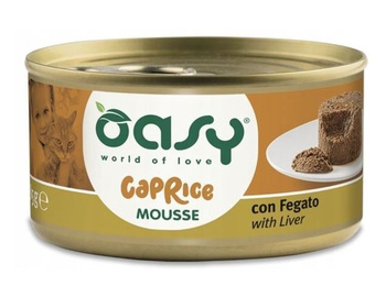 OASY KOT MOUSSE WĄTRÓBKA PUSZKA 85g
