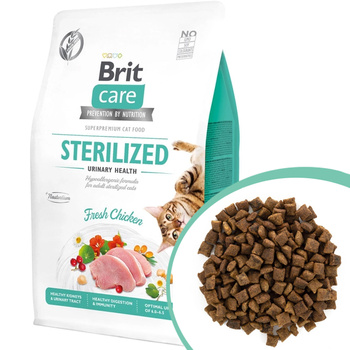 BRIT CARE CAT GRAIN-FREE STERILIZED URINARY KURCZAK 400g