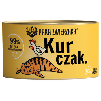 PAKA ZWIERZAKA MOKRA KARMA DLA KOTA KURCZAK 200g