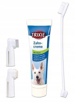 TRIXIE ZESTAW DLA PSA DO MYCIA CZYSZCZENIA ZĘBÓW