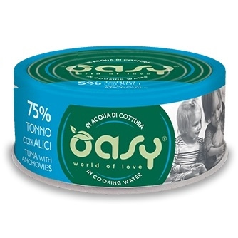 OASY MORE LOVE MOKRA KARMA DLA KOTA TUŃCZYK I ANCHOIS PUSZKA 70g