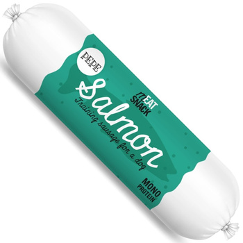  PAKA ZWIERZAKA KIEŁBASKA PEPE SALMON KARMA PRZYSMAK DLA PSA ŁOSOŚ 200g