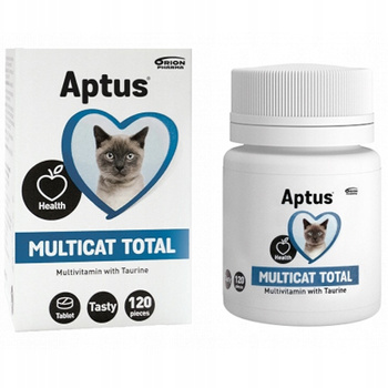 APTUS MULTICAT TOTAL WITAMINY MINERAŁY DLA KOTA 120 tabletek