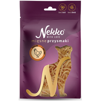 NEKKO MIĘSNE PRZYSMAKI DLA KOTA PASECZKI Z KURCZAKA 50g
