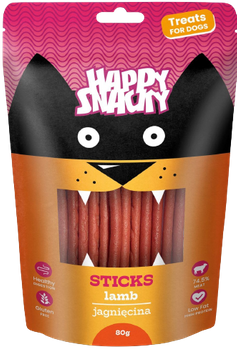 HAPPY SNACKY PATYCZKI Z JAGNIĘCINY PRZYSMAK DLA PSA 80g