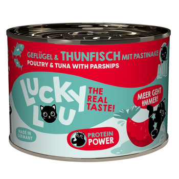 LUCKY LOU LIFESTAGE MOKRA KARMA DLA KOTA POKARM KOTÓW DRÓB TUŃCZYK 200g