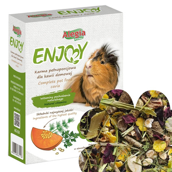 ALEGIA ENJOY POKARM DLA ŚWINKI MORSKIEJ PEŁNOPORCJOWA KARMA KAWII 800g